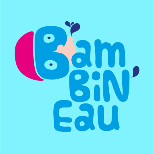 Visual identity & communication  materials for the baby swimmers'  association BamBiN'eau