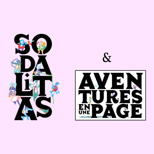 Sodalitas & Aventures en une page, un jeu de rôle et une collection d'aventures publiés avec JanVanHouten et Jdrlab